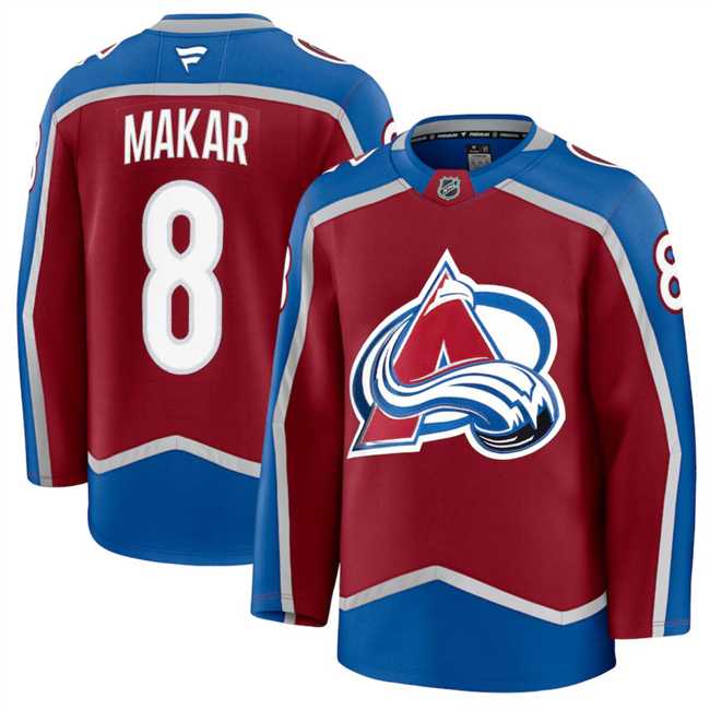 Men%27s Colorado Avalanche #8 Cale Makar Burgundy 2024-25 Home Stitched Jersey Dzhi->chicago blackhawks->NHL Jersey